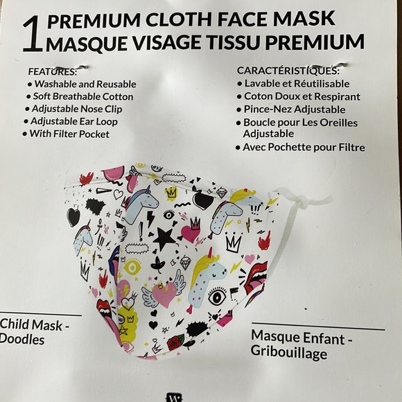 NWT Childs cotton face masks x3 - Picture 4 of 4